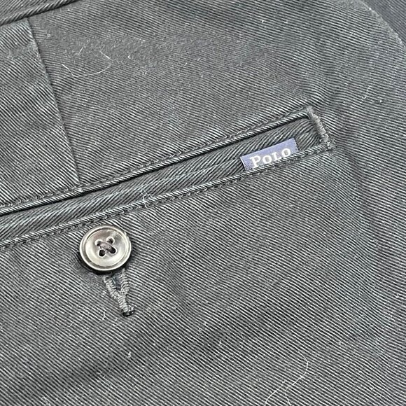 Polo Ralph Lauren Classic Fit Pleated Pants Men's Size 38 X 34 100% Cotton Black - Picture 10 of 13